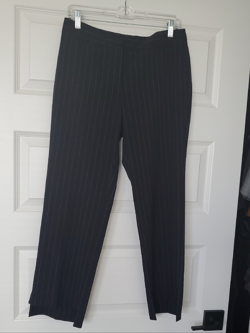 Halogen Black Pinstripe Trousers